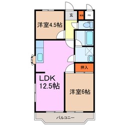 梅森坂マンションの物件間取画像